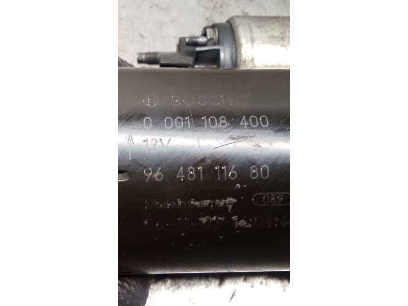 Recambio de motor arranque para citroën berlingo / berlingo first furgoneta/monovolumen (m_) 1.9 d 70 (mbwjz, mcwjz) referencia 