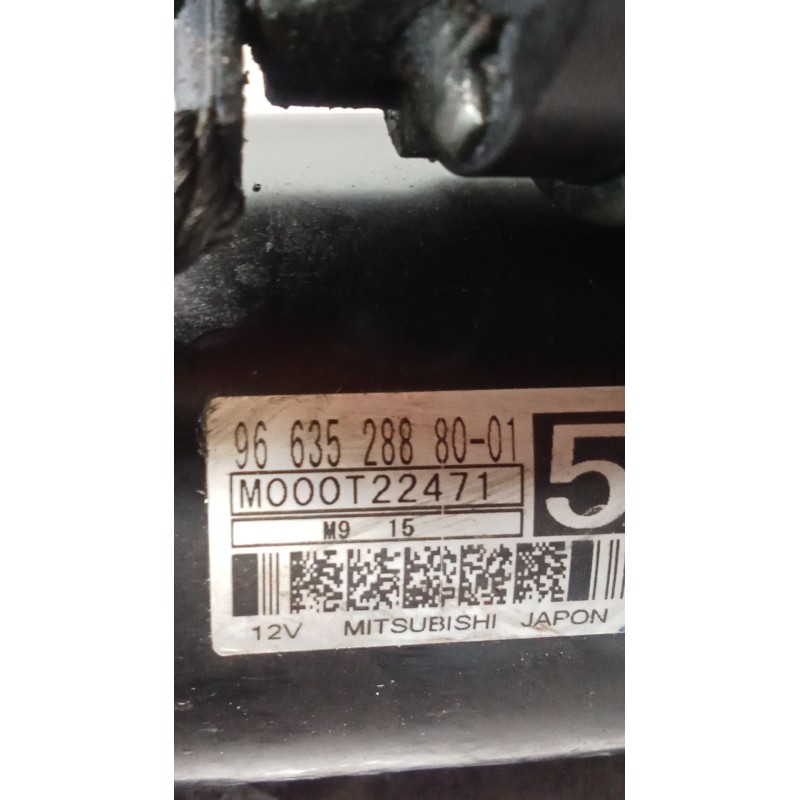 Recambio de motor arranque para citroën c3 i (fc_, fn_) 1.4 hdi referencia OEM IAM 9663528880 M00T22471 966352888001 02