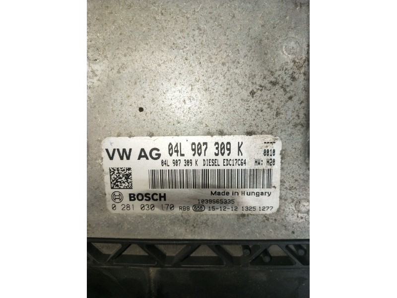 Recambio de centralita motor uce para volkswagen caddy iv furgoneta/monovolumen (saa, sah) 2.0 tdi referencia OEM IAM 0281030170