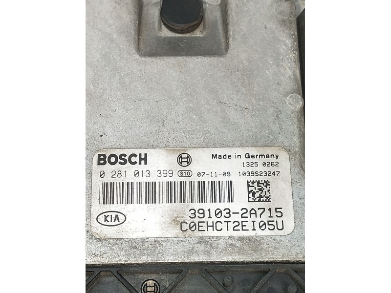 Recambio de centralita motor uce para kia cee´d hatchback (ed) 1.6 crdi 115 referencia OEM IAM 0281013399 391032A715 1039S23247 
