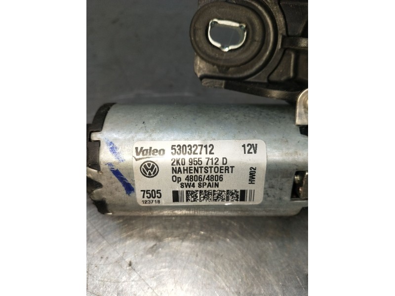 Recambio de motor limpia trasero para volkswagen caddy iv furgoneta/monovolumen (saa, sah) 2.0 tdi referencia OEM IAM 2K0955712D