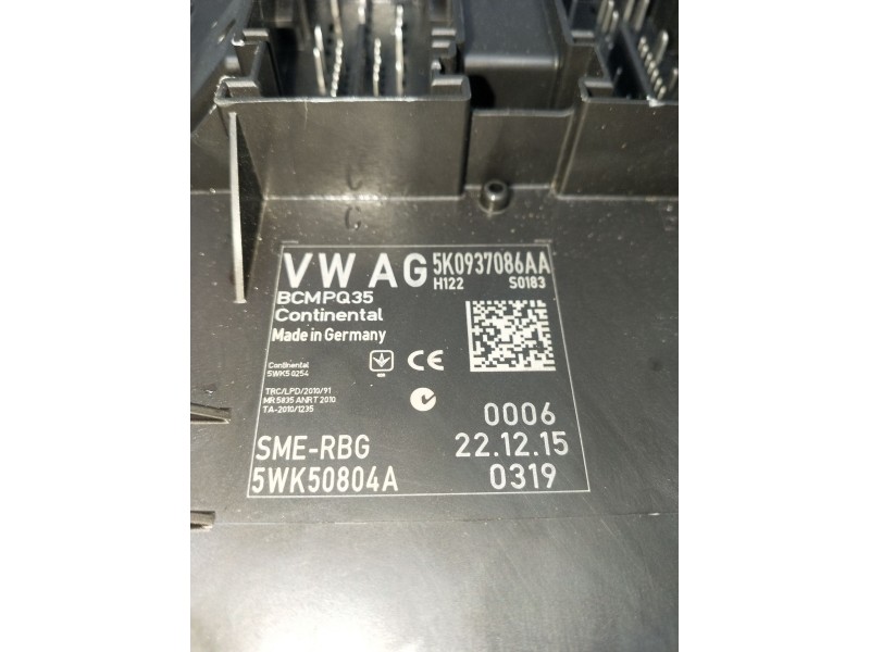 Recambio de modulo electronico para volkswagen caddy iv furgoneta/monovolumen (saa, sah) 2.0 tdi referencia OEM IAM 5K0937086AA 