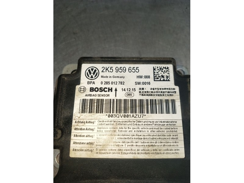 Recambio de kit airbag para volkswagen caddy iv furgoneta/monovolumen (saa, sah) 2.0 tdi referencia OEM IAM 2K5959655  2015