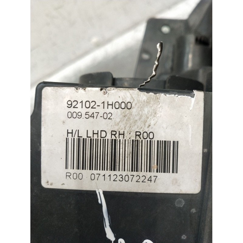 Recambio de faro derecho para kia cee´d hatchback (ed) 1.6 crdi 115 referencia OEM IAM 921021H000 071123072247 2006