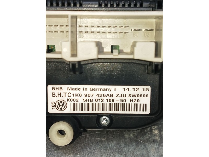 Recambio de mando calefaccion / aire acondicionado para volkswagen caddy iv furgoneta/monovolumen (saa, sah) 2.0 tdi referencia 