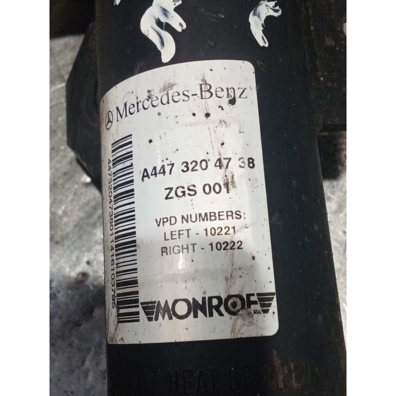 Recambio de amortiguador delantero izquierdo para mercedes-benz clase v (w447) v 200 cdi / d (447.811, 447.813, 447.815) referen