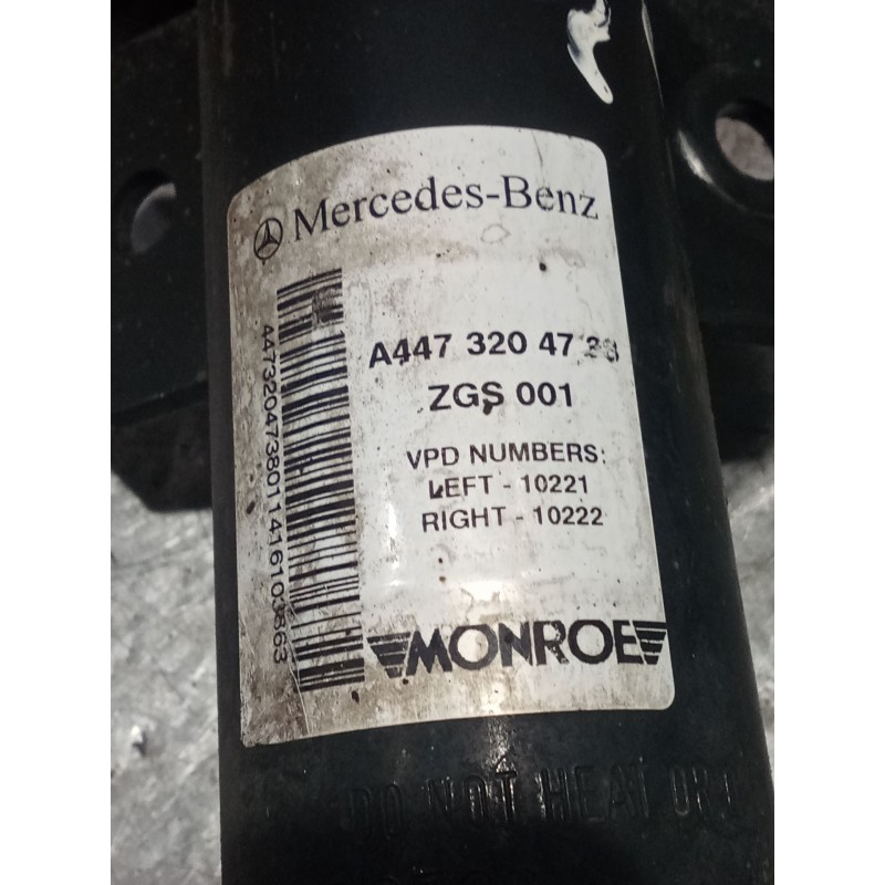 Recambio de amortiguador delantero derecho para mercedes-benz clase v (w447) v 200 cdi / d (447.811, 447.813, 447.815) referenci
