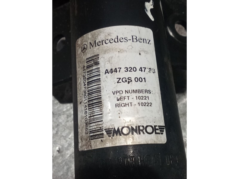 Recambio de amortiguador delantero derecho para mercedes-benz clase v (w447) v 200 cdi / d (447.811, 447.813, 447.815) referenci