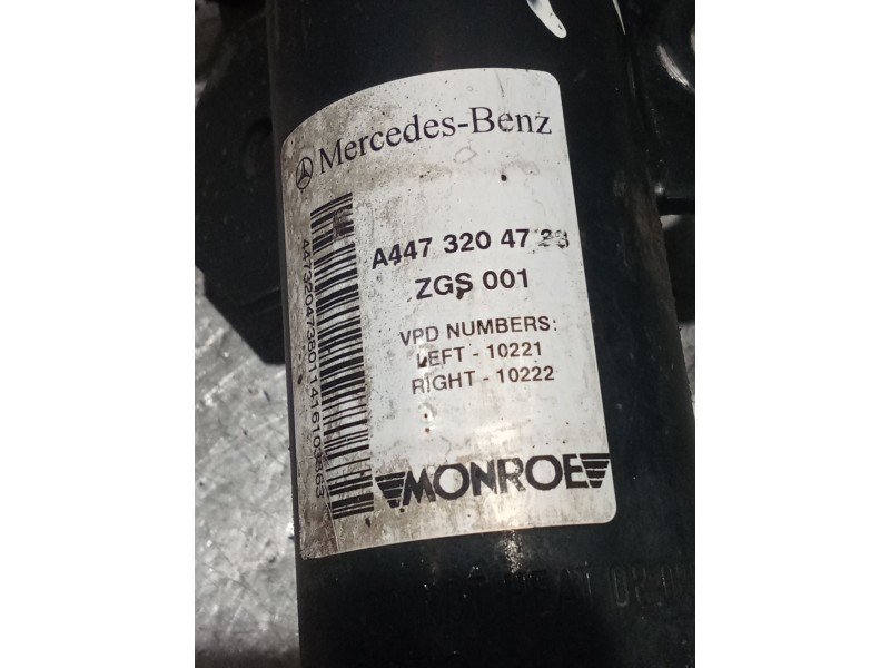 Recambio de amortiguador delantero derecho para mercedes-benz clase v (w447) v 200 cdi / d (447.811, 447.813, 447.815) referenci