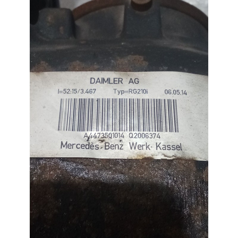 Recambio de diferencial trasero para mercedes-benz clase v (w447) v 200 cdi / d (447.811, 447.813, 447.815) referencia OEM IAM  