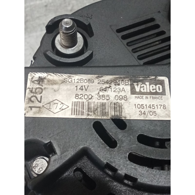 Recambio de alternador para nissan almera ii hatchback (n16) 1.5 dci referencia OEM IAM 8200385098 2542946B 02