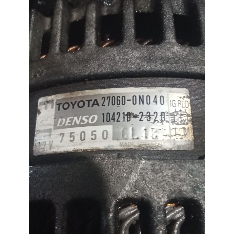 Recambio de alternador para toyota auris (_e15_) 1.4 d-4d (nde150_) referencia OEM IAM 270600N040 1042102320 06