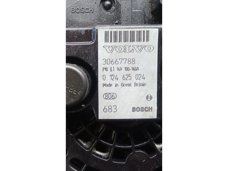 Recambio de alternador para volvo xc90 i (275) d5 awd referencia OEM IAM 30667788 0124625024 06 160A