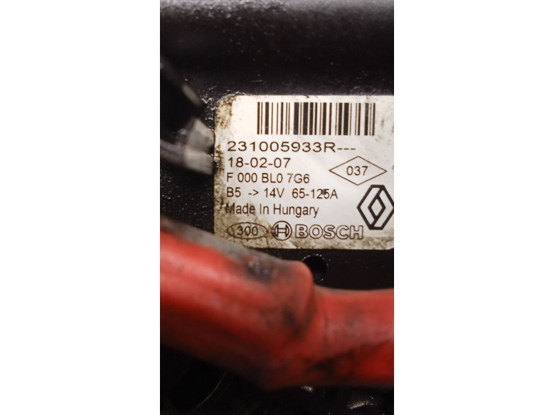 Recambio de alternador para dacia sandero ii (b8_) 1.5 dci referencia OEM IAM 231005933R 125A 12