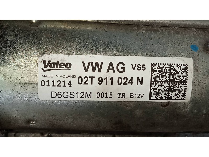 Recambio de motor arranque para skoda fabia (5j2 ) urban referencia OEM IAM 02T911024N  