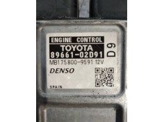 Recambio de centralita motor uce para toyota auris luna referencia OEM IAM MB1758009591 8966102D91  2
