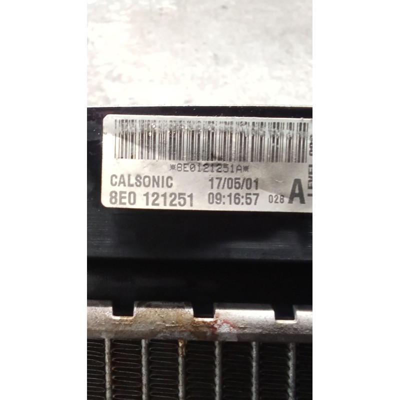 Recambio de radiador agua para audi a4 b6 (8e2) 1.8 t referencia OEM IAM 8E0121251  01