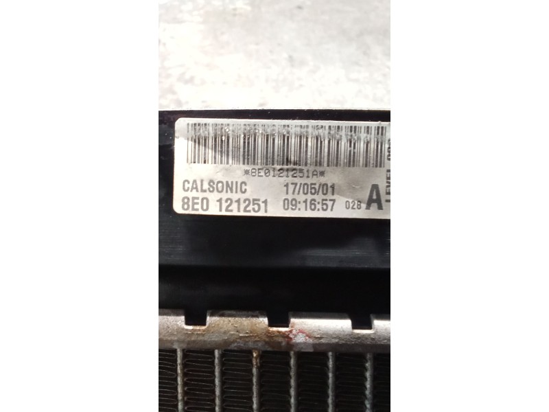 Recambio de radiador agua para audi a4 b6 (8e2) 1.8 t referencia OEM IAM 8E0121251  01
