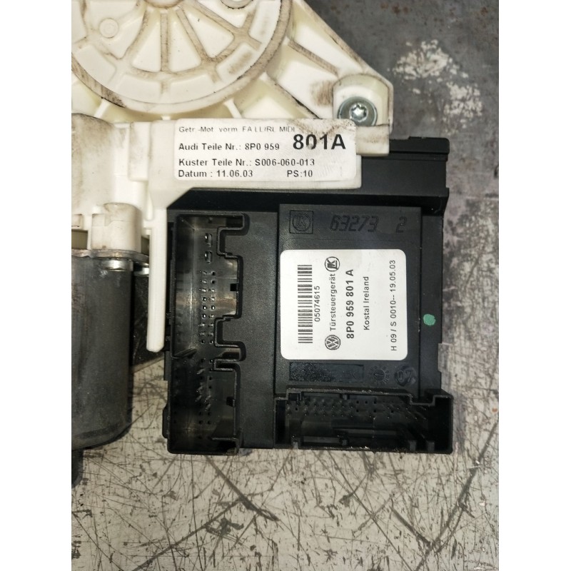 Recambio de elevalunas delantero izquierdo para audi a3 (8p1) 2.0 tdi 16v referencia OEM IAM 8P0959801A 3P 2004
