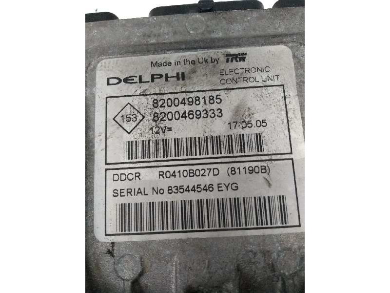 Recambio de centralita motor uce para nissan kubistar (x76) referencia OEM IAM R0410B027D 8200498185 8200469333 81190B