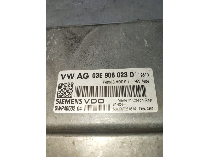 Recambio de centralita motor uce para seat ibiza iii (6l1) 1.2 12v referencia OEM IAM 5WP4050204 03E906023D 2006 SIMOS91