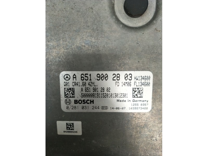 Recambio de centralita motor uce para mercedes-benz clase v (w447) v 200 cdi / d (447.811, 447.813, 447.815) referencia OEM IAM 