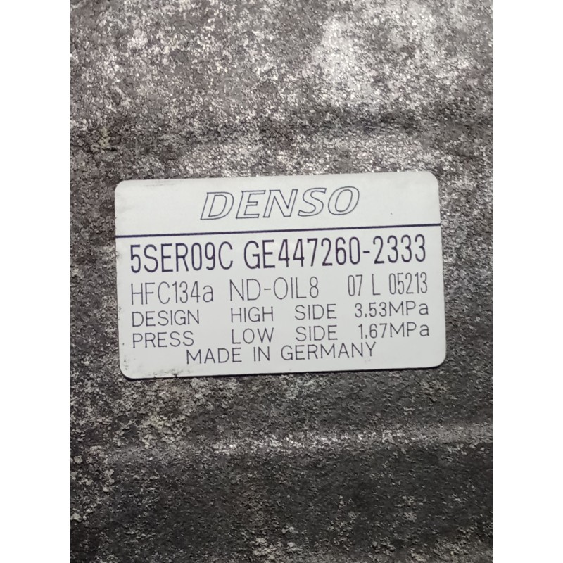Recambio de compresor aire acondicionado para toyota auris (_e15_) 1.4 d-4d (nde150_) referencia OEM IAM 5SER09C GE4472602333 06