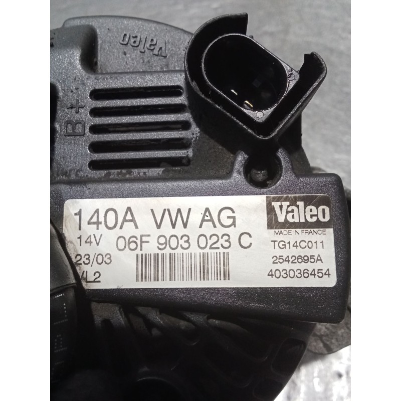 Recambio de alternador para audi a3 (8p1) 2.0 tdi 16v referencia OEM IAM 06F903023C 2542695A 140A 04