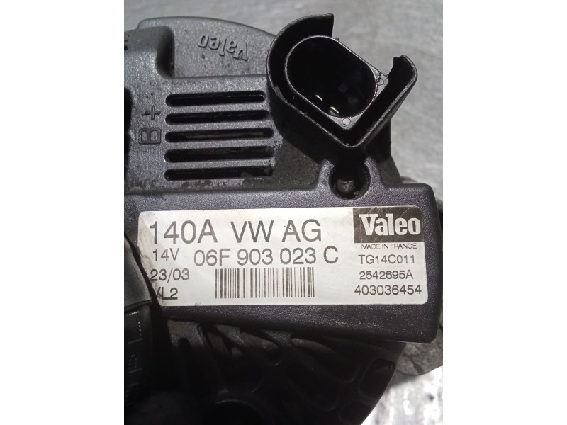 Recambio de alternador para audi a3 (8p1) 2.0 tdi 16v referencia OEM IAM 06F903023C 2542695A 140A 04