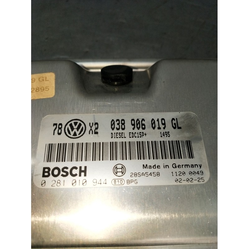 Recambio de centralita motor uce para volkswagen passat b5.5 (3b3) 1.9 tdi referencia OEM IAM 0281010944 038906019GL EDC15P 2001