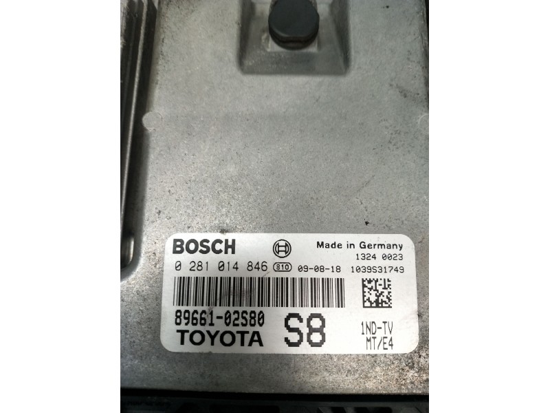 Recambio de centralita motor uce para toyota auris (_e15_) 1.4 d-4d (nde150_) referencia OEM IAM 0281014846 8966102S80 1039S3174