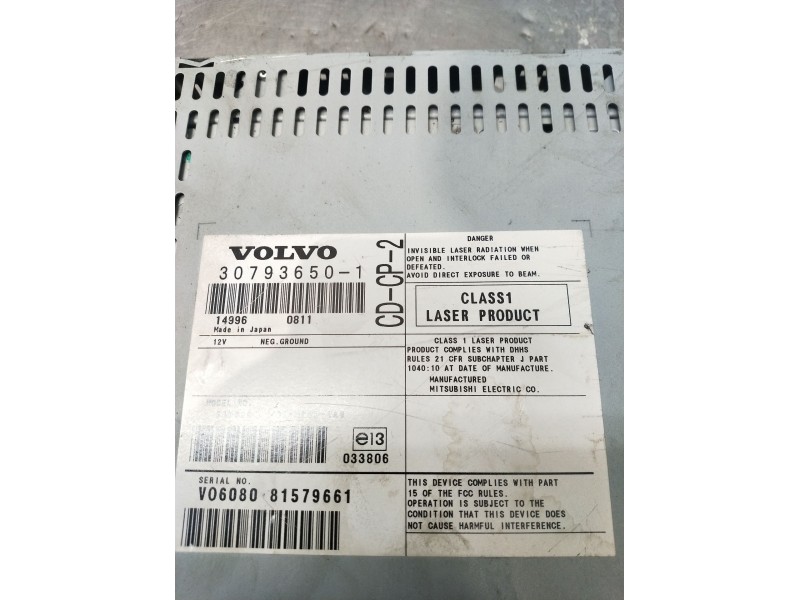 Recambio de sistema audio / radio cd para volvo xc90 i (275) d5 awd referencia OEM IAM 307936501 V0608081579661 2006