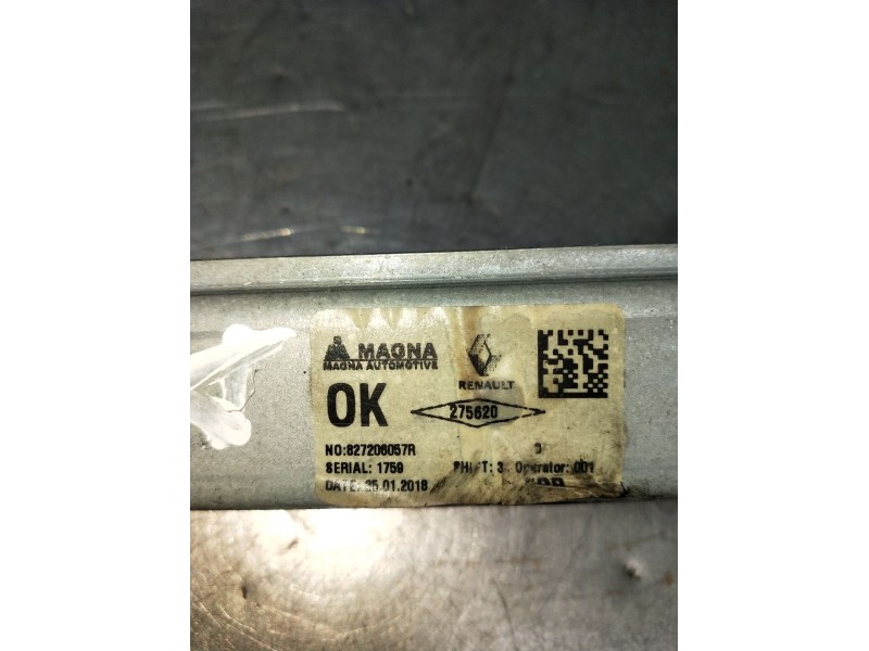 Recambio de elevalunas trasero derecho para dacia sandero ii (b8_) 1.5 dci referencia OEM IAM 827206057R 5P 2012