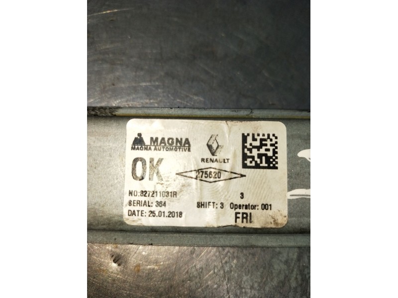 Recambio de elevalunas trasero izquierdo para dacia sandero ii (b8_) 1.5 dci referencia OEM IAM 82721103R 5P 2012