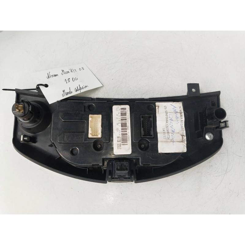 Recambio de mando calefaccion / aire acondicionado para nissan micra (k12e) 1.5 dci turbodiesel cat referencia OEM IAM 27500BG11