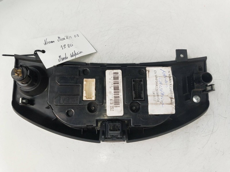 Recambio de mando calefaccion / aire acondicionado para nissan micra (k12e) 1.5 dci turbodiesel cat referencia OEM IAM 27500BG11