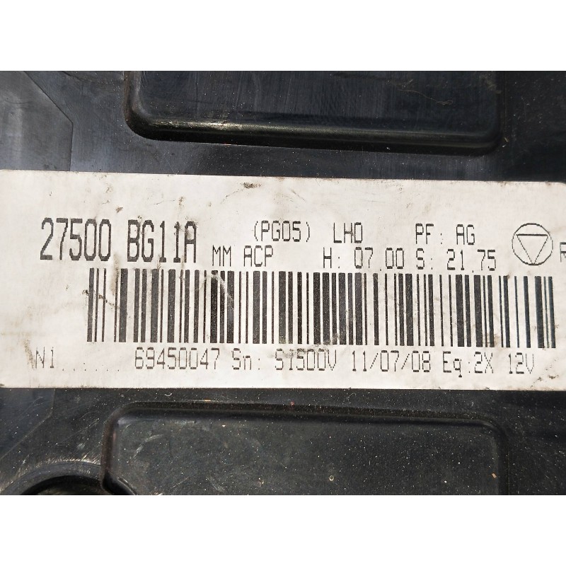 Recambio de mando calefaccion / aire acondicionado para nissan micra (k12e) 1.5 dci turbodiesel cat referencia OEM IAM 27500BG11