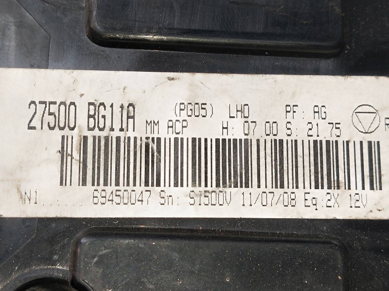 Recambio de mando calefaccion / aire acondicionado para nissan micra (k12e) 1.5 dci turbodiesel cat referencia OEM IAM 27500BG11