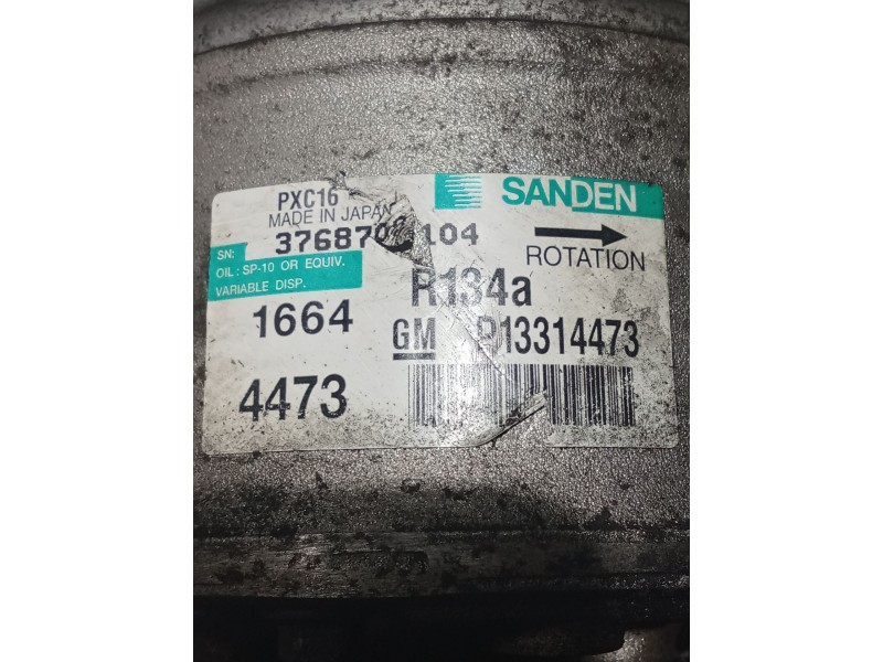 Recambio de compresor aire acondicionado para opel insignia a (g09) 2.0 cdti (68) referencia OEM IAM   