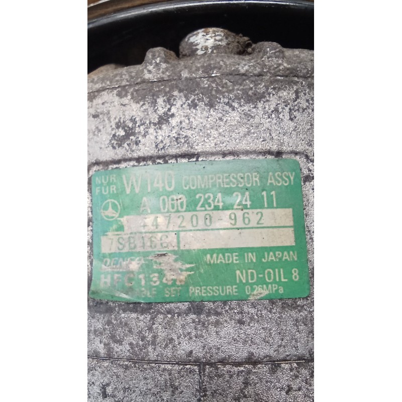 Recambio de compresor aire acondicionado para mercedes-benz vito autobús (w638) 110 td 2.3 (638.174) referencia OEM IAM A0002342