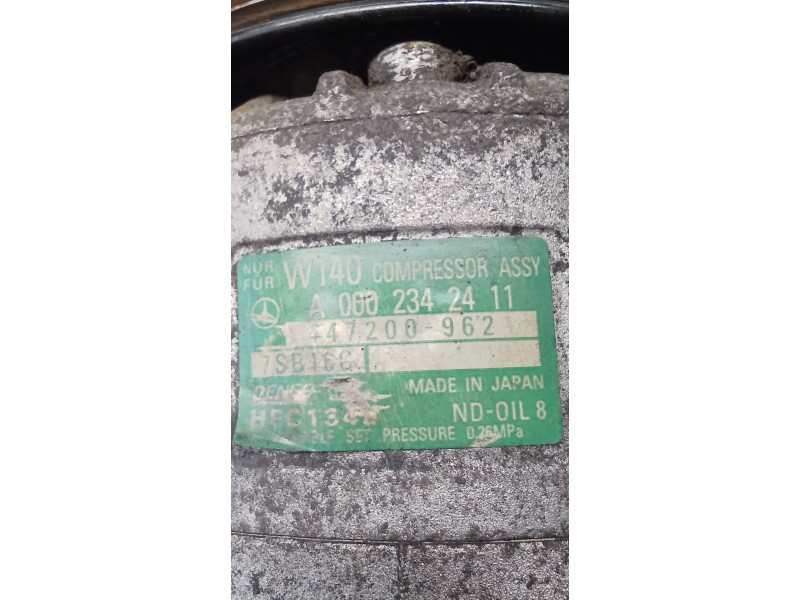Recambio de compresor aire acondicionado para mercedes-benz vito autobús (w638) 110 td 2.3 (638.174) referencia OEM IAM A0002342