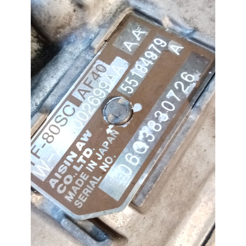 Recambio de caja cambios para alfa romeo 159 sportwagon (939_) 2.4 jtdm (939bxd1b, 939bxd12) referencia OEM IAM TF80SC AF40 AUTO