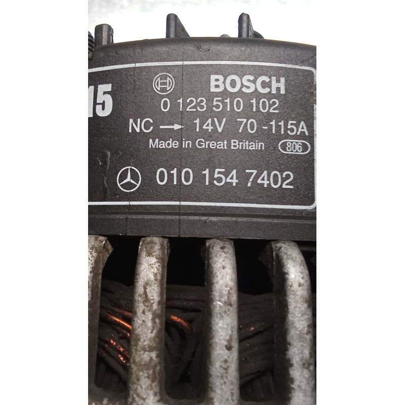 Recambio de alternador para mercedes-benz vito autobús (w638) 110 td 2.3 (638.174) referencia OEM IAM 0123510102 0101547402 96 1