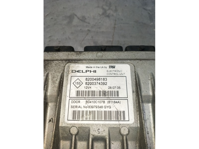 Recambio de centralita motor uce para nissan almera ii hatchback (n16) 1.5 dci referencia OEM IAM 8200498183 8200374392 83979348