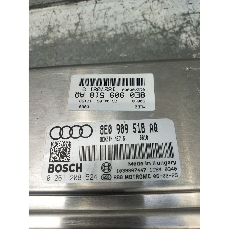 Recambio de centralita motor uce para audi a4 b7 avant (8ed) 1.8 t quattro referencia OEM IAM 0261208524 8E0909518AQ BENZIN ME75