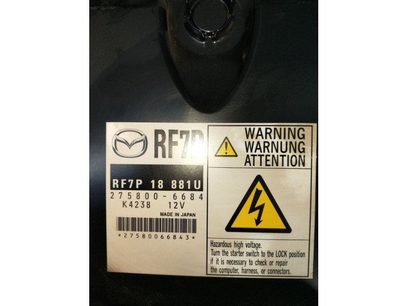 Recambio de centralita motor uce para mazda 5 (cr) 2.0 cd (cr19) referencia OEM IAM RF7P18881U 2758006684 2005