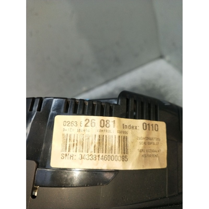 Recambio de cuadro instrumentos para audi a4 b7 avant (8ed) 1.8 t quattro referencia OEM IAM 0263626081 04338146000085 2005