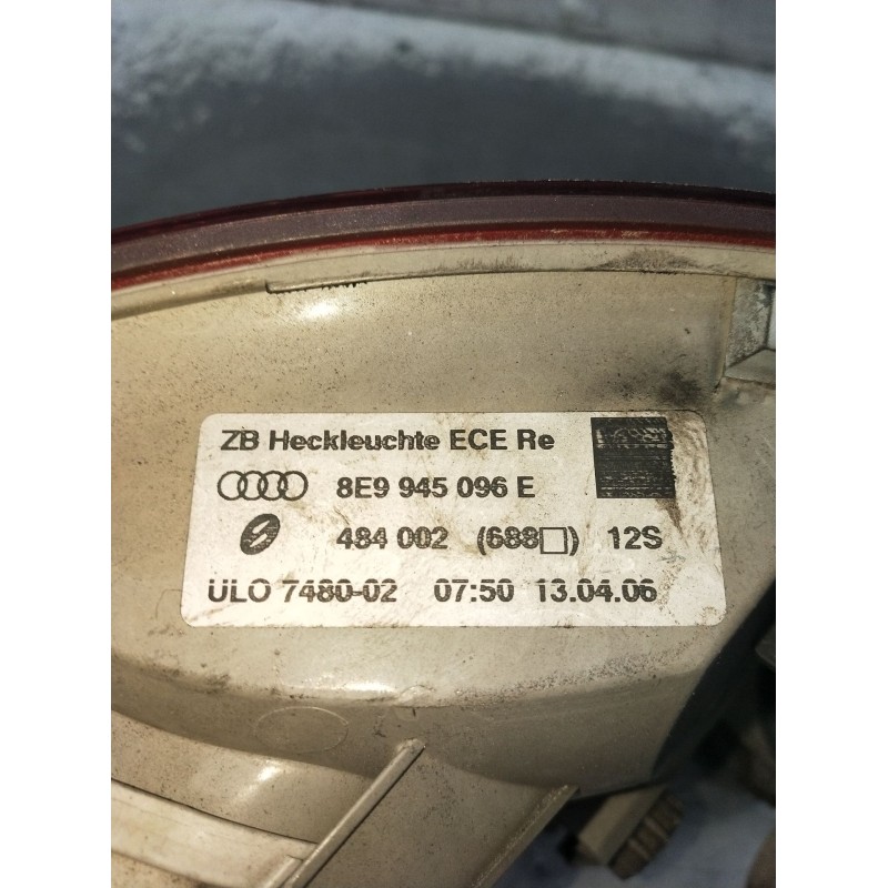 Recambio de piloto trasero derecho para audi a4 b7 avant (8ed) 1.8 t quattro referencia OEM IAM 8E9945096E 484002688 2005