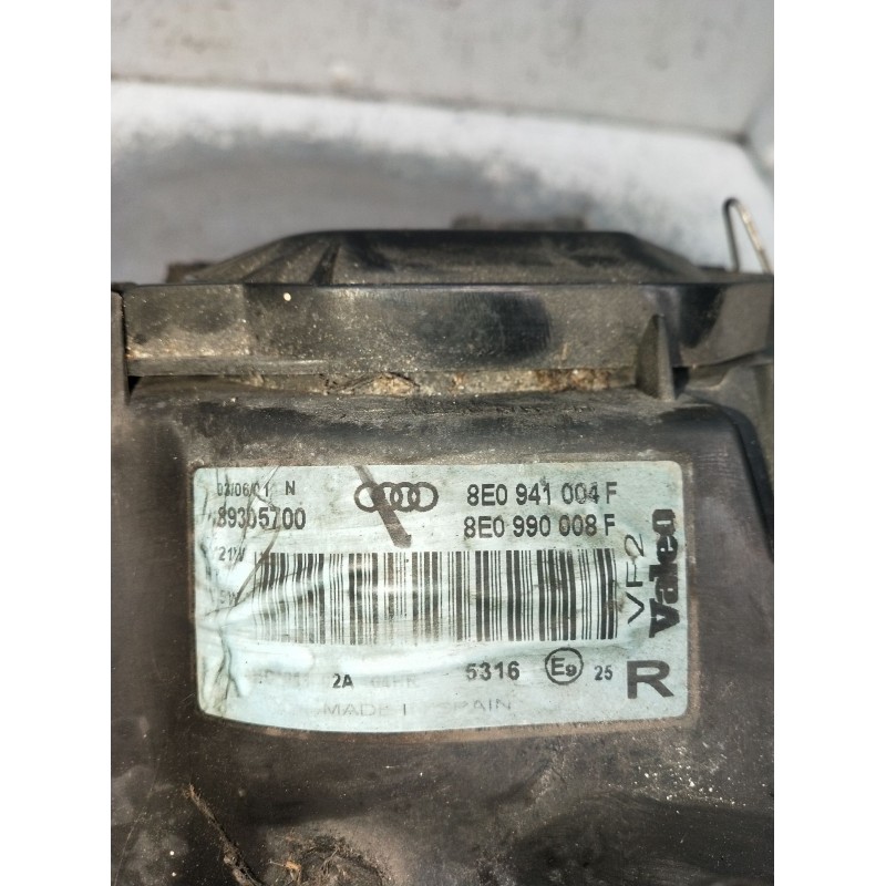 Recambio de faro derecho para audi a4 b6 (8e2) 1.8 t referencia OEM IAM 8E0941004F 8E0990008 89305700 2001