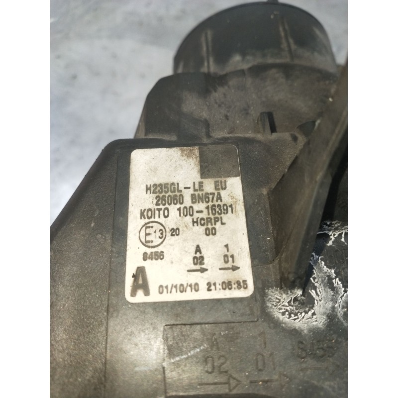 Recambio de faro izquierdo para nissan almera ii hatchback (n16) 1.5 dci referencia OEM IAM 26060BN67A 10016391 H235GLLE 2002